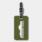 Deadwood South Dakota alsjeblieft Bagagelabel (Voorkant verticaal)