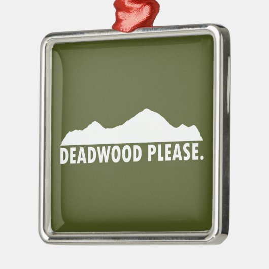 Deadwood South Dakota alsjeblieft Metalen Ornament (Links)
