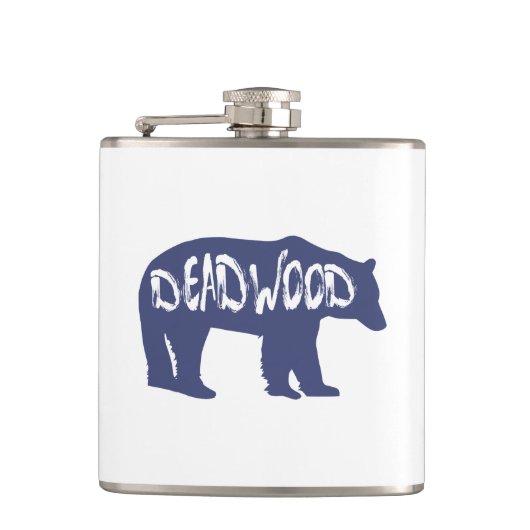 Deadwood South Dakota Beer Heupfles (Voorkant)
