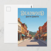 Deadwood South Dakota Briefkaart (Voorkant / Achterkant)