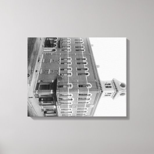 Deadwood, South Dakota City Hall Foto Canvas Afdruk (Voorkant)