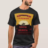 Deadwood South dakota cowboy T-shirt (Voorkant)