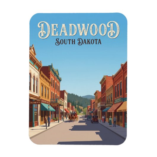 Deadwood South Dakota Magneet (Verticaal)