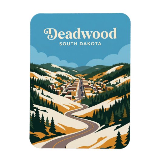 Deadwood South Dakota Magneet (Verticaal)