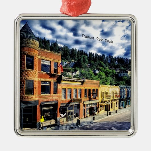 Deadwood, South Dakota Metalen Ornament (Voorkant)