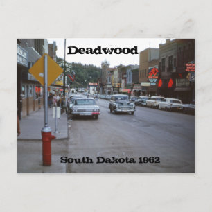 Deadwood South Dakota Retro 1962 Briefkaart