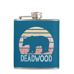 Deadwood South Dakota Retro Beer Heupfles