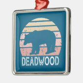 Deadwood South Dakota Retro Beer Metalen Ornament (Links)