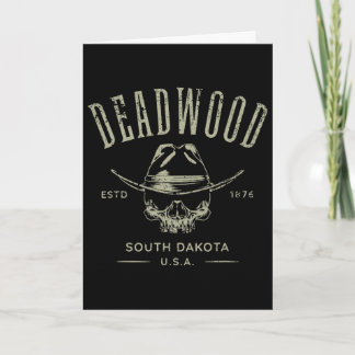 Deadwood South Dakota Usa Gedecoreerd Design Souve Kaart