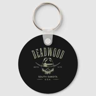 Deadwood South Dakota Usa Gedecoreerd Design Souve Sleutelhanger