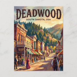 Deadwood, South Dakota VS Briefkaart