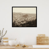 Deadwood Uitzicht van Forest Hill SD 1888 Poster (Keuken)