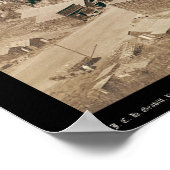 Deadwood Uitzicht van McGovern Hill SD 1888 Poster (Hoek)