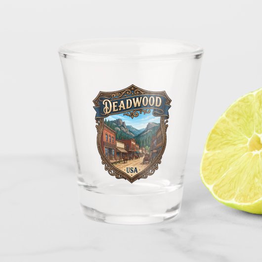 Deadwood USA Shot Glas (Voorkant)