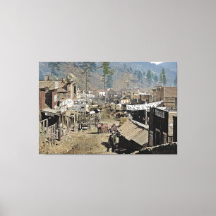 DEADWOOD zoals gezien door Wild Bill Hickok 1876 Canvas Afdruk