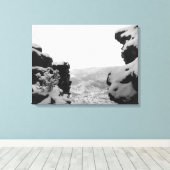 Deadwood zoals gezien op foto van White Rocks Canvas Afdruk (Insitu (Houten vloer))