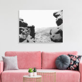 Deadwood zoals gezien op foto van White Rocks Canvas Afdruk (Insitu (Woonkamer))