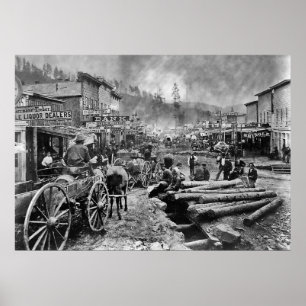 DEADWOOD ZUID-DAKOTA in 1876 Poster