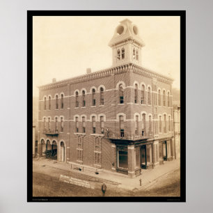 Deadwood's Elegant City Hall SD 1890 Poster