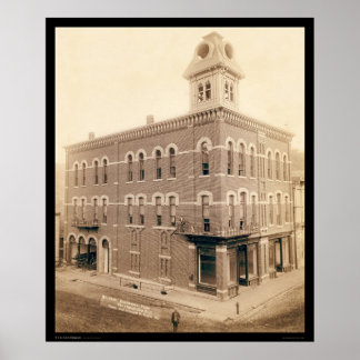 Deadwood's Elegant City Hall SD 1890 Poster