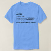DEAF Adjectief T-shirt (Design voorkant)