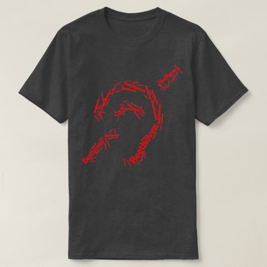 Deaf Beethoven T-shirt (Design voorkant)