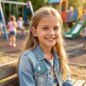 Deaf Daisy Cat Hearing Loss Awareness Personalized Ronde Button 7,6 Cm