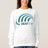 Deaf Dome sweatshirt in blauwgroen (Voorkant)