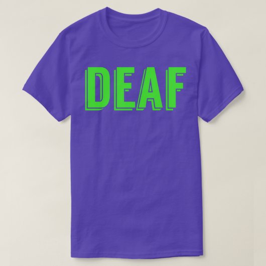 Deaf Green Version T-shirt (Design voorkant)