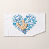 Deaf-Hand Bad Handdoek (Handdoek)