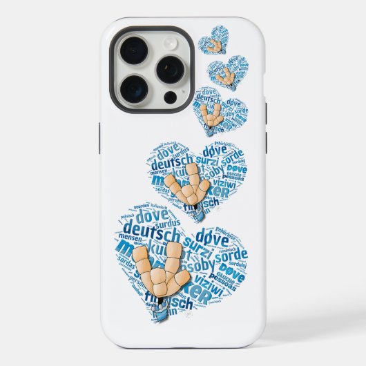 Deaf-Hand iPhone Hoesje (Achterkant)