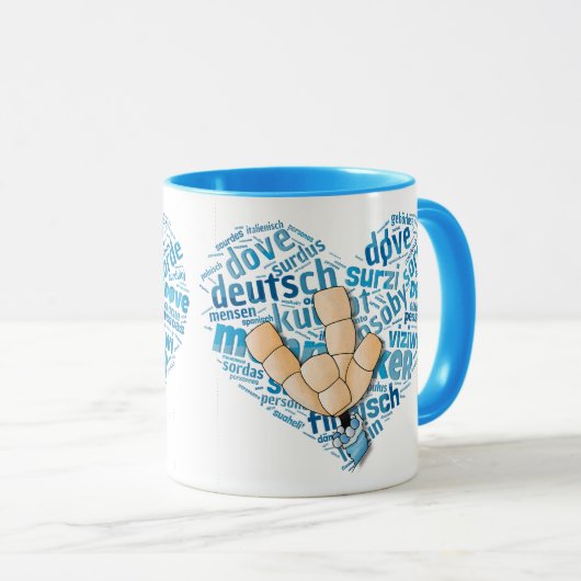 Deaf-Hand Mok (Voorkant rechts)