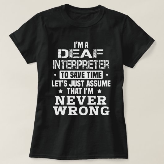 Deaf Interpreter T-shirt (Design voorkant)