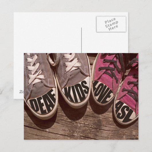 Deaf Kinder Love ASL Briefkaart (Voorkant / Achterkant)