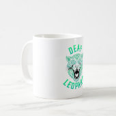 Deaf Leopard Koffiemok (Voorkant links)