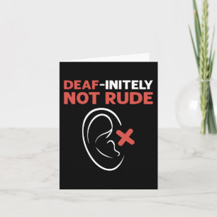 Deaf-oneindig niet onbeleefd. ASL Handgebarentaal  Kaart