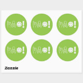 Deaf Pickleball Ronde Sticker (Vel)