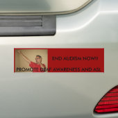 DEAF POWER BUMPERSTICKER (Op auto)