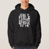 Deaf Pride ASL Sign Language How It Feels When Peo Hoodie (Voorkant)