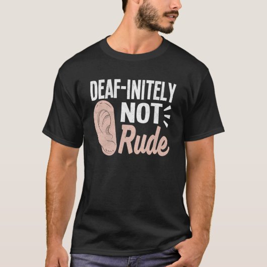 Deaf Pride ASL Sign Language I Used Hearing Aid Fo T-shirt (Voorkant)