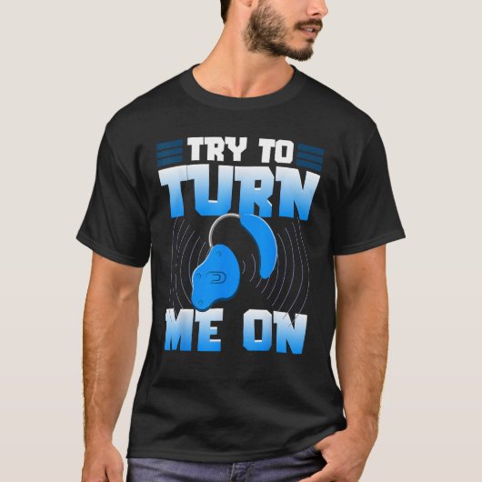 Deaf Pride Awareness ASL gebarentaal Probeer om te T-shirt (Voorkant)