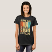 Deaf Pride Awareness Gebarentaal Meer ASL Minder T T-shirt (Voorkant volledig)