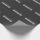 Deaf Pride Interpreter ASL Sign Language Cadeaupapier (Hoek)