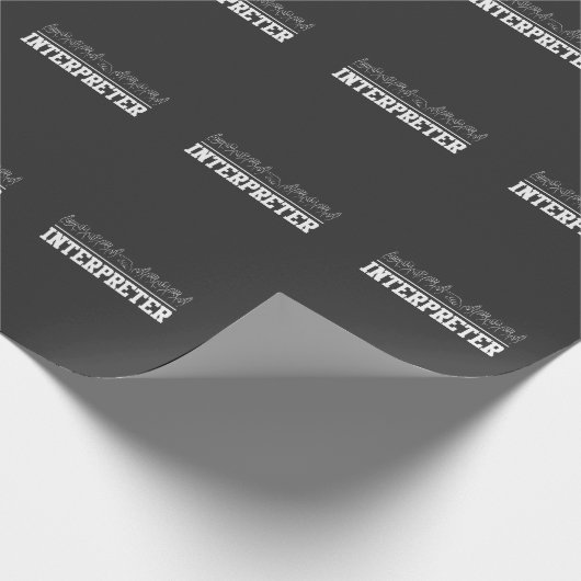 Deaf Pride Interpreter ASL Sign Language Cadeaupapier (Hoek)