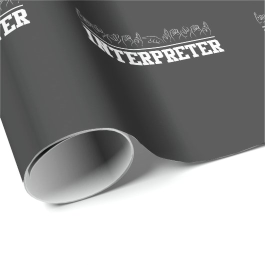 Deaf Pride Interpreter ASL Sign Language Cadeaupapier (Rol Hoek)