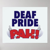 Deaf Pride PAH, poster (Voorkant)