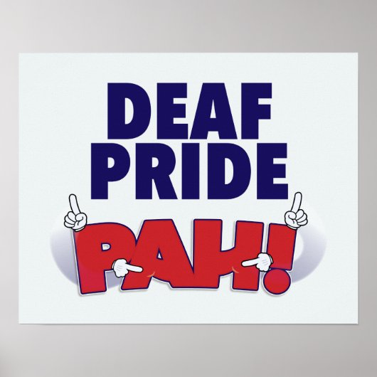 Deaf Pride PAH, poster (Voorkant)
