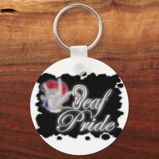 Deaf Pride Sleutelhanger (Voorkant)