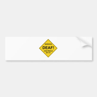 Deaf Proud Bumpersticker