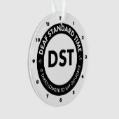 Deaf Standard Time Ornament (voorkant)